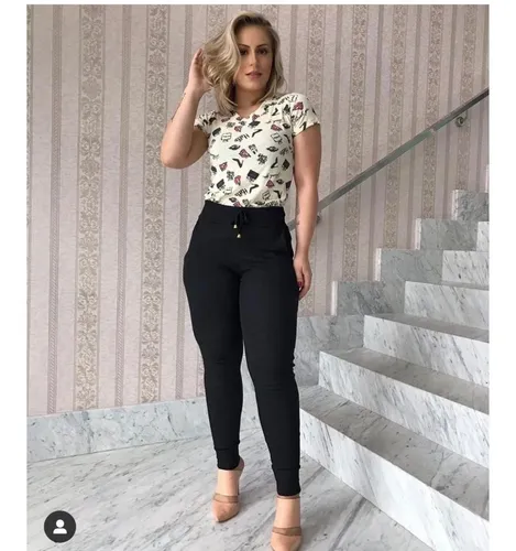 Calça ribana best sale tipo moletom feminina