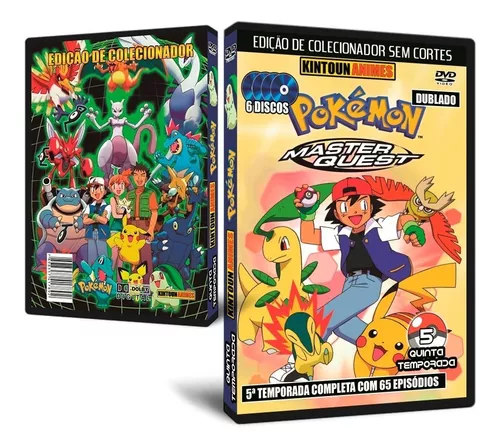 Pokémon 1ª Até A 5ª Temporada Completas E Dubladas Em Dvd