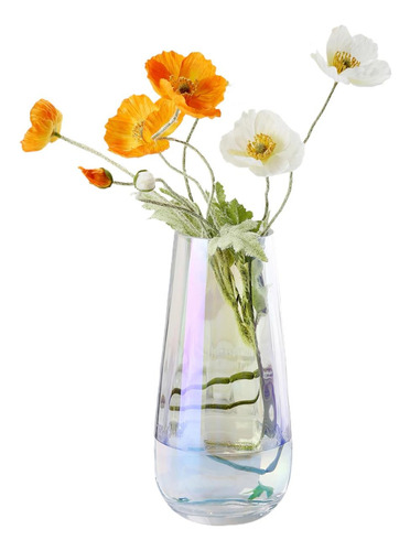 Florero De Cristal Irisado, Floreros Modernos Para Ramo, Dis
