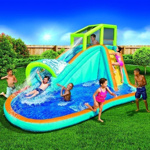 Tobogan Inflable Enorme Piscina De Niños De  Pies De L...