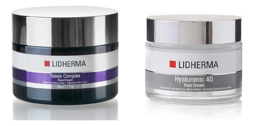 Kit Tense Complex Face Cream + Hyaluronic 4d Face  Lidherma