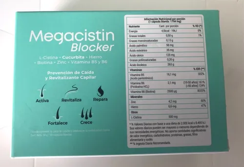 Megacistin Blocker Dht Edicion 2022+ 1 Shampoo Promo+locion