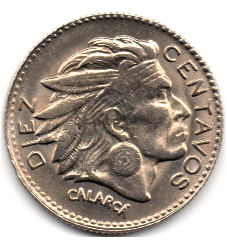 10 Centavos 1966 Cacique Calarcá Nueva Y Con Todo El Brillo