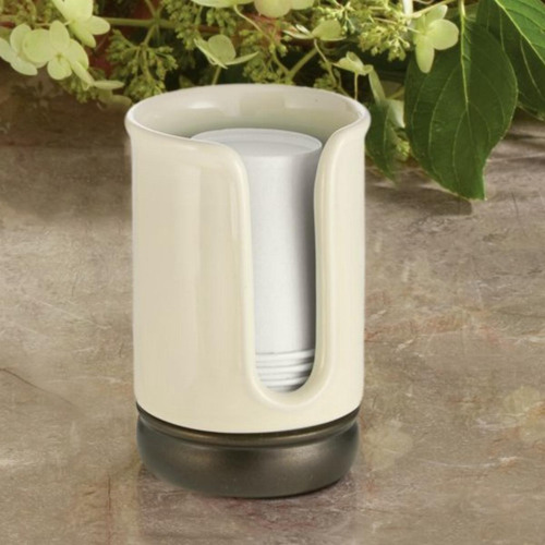 Interdesign York Bath, Disposable Cup Dispenser, Vanilla