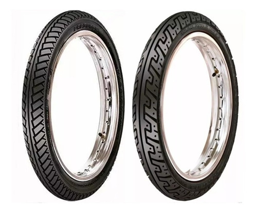 Par Pneu Moto Titan 150 Cg Ybr 90/90/18+2,75/18 Maggion 