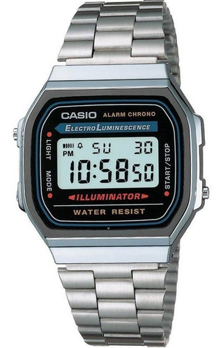 Relógio Casio Unissex Retro A168wa-1wdf - ( Nota Fiscal )