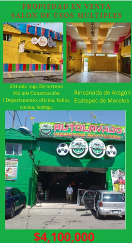 Local Comercial  Y Bodega Amplia En Venta En Ecatepec.