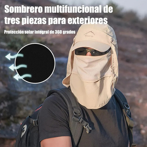 Gorro De Pesca Para El Sol De Verano Con Protección Para La