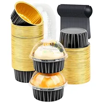 Comprar 5oz Mini Panes De Horneado De Pastel Con Tapas 100 Prg1c