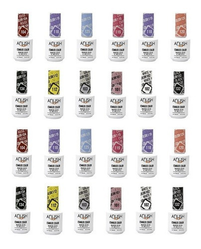 24 Esmaltes Semipermanentes Color X15 Ml Anush