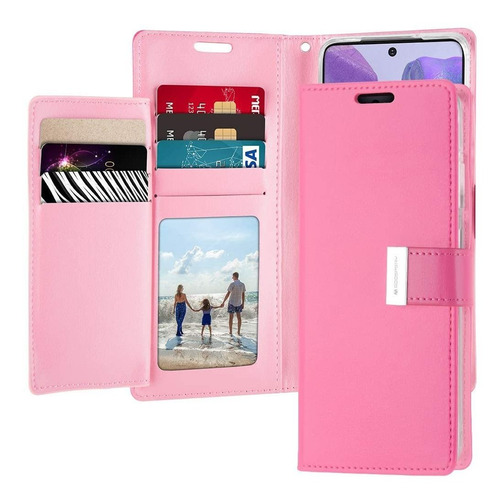 Funda Para Samsung Galaxy Note 20, Rosa/billetera/cuero