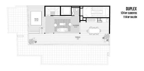 Imagen 7 de 22 de Espectacular Duplex De 5 Ambientes Con Terrazas, Parrilla Y Piscina Propia. De Pozo En Chacarita.
