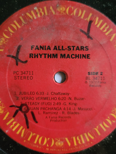 Fantástico All Stars Rhythm Machine Vinilo Lp Usa 1977 Salsa