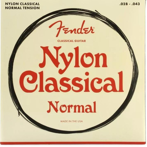 Imagen 1 de 9 de Cuerdas Para Guitarra Fender 100 Classical De Nylon 28-43