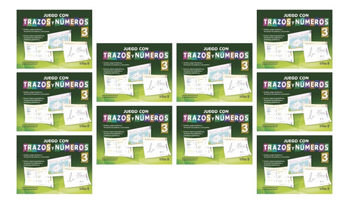 Pack 10 Piezas Juego Con Trazos Y Números 3 Trillas