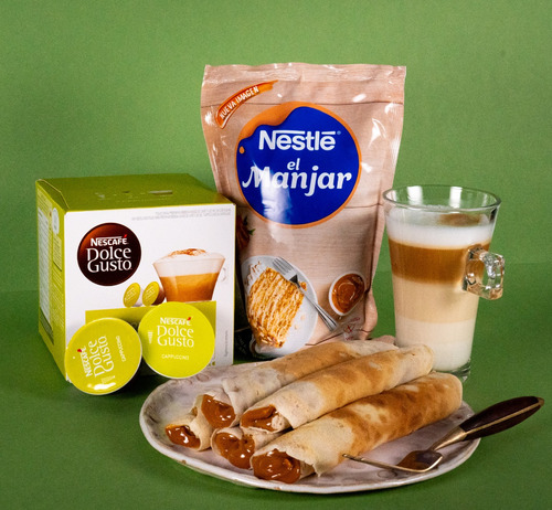 Pack Dolce Gusto Capuccino+ Receta Panqueques Con Manjar
