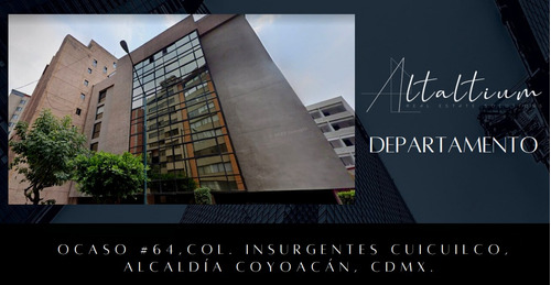 Departamento En Venta, Ocaso #64 Alcaldia, Insurgentes Cuicuilco, Coyoacán, Sg17-ca