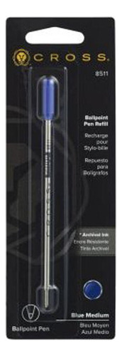 Tanque Repuesto Cross Ballpoint Pen Refill M Azul Negro Color De La Tinta Azul (8511)