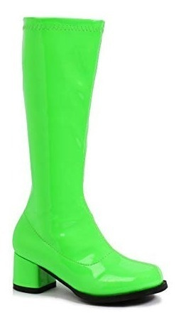 Botas Super Heroe Gogo Go Go Disco 60's 70's Verdes Niñas