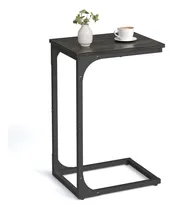 Comprar Mesa Auxiliar Vasagle En Forma De C Estilo Industrial Color Negro Gris