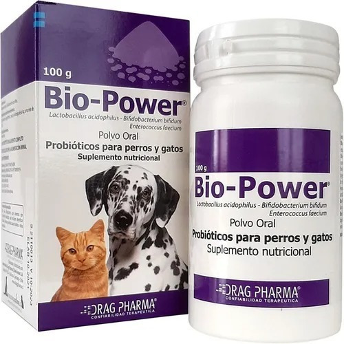 Bio-power 100g Suplemento Probiótico Perros Y Gatos