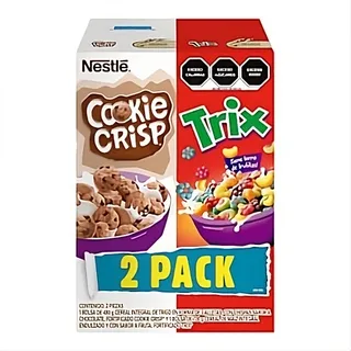 Pack De Cereales Nestlé Caja Cookie Crisp 480 G Trix 720 G