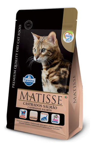 Alimento Matisse Premium Quality Castrados para gato adulto sabor salmão em sacola de 2kg
