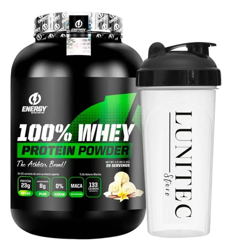 Proteina Energy Nutrition 100% Whey 1k Vainilla + Shaker