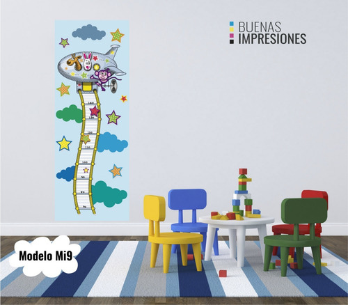 Imagen 9 de 9 de Vinilos Decorativos Medidores Infantiles Animales, Barcos