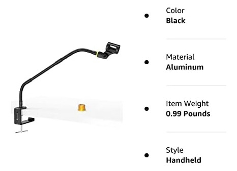 Brazo De Micrófono Zealsound, Soportes De Micrófono De Escri