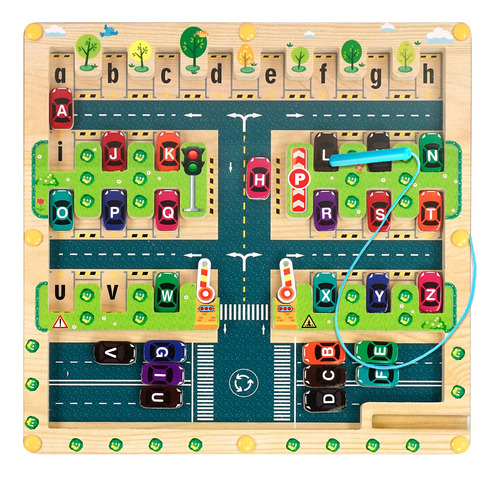 Laberinto Magnético De Letras Desarrollo Motor Fino