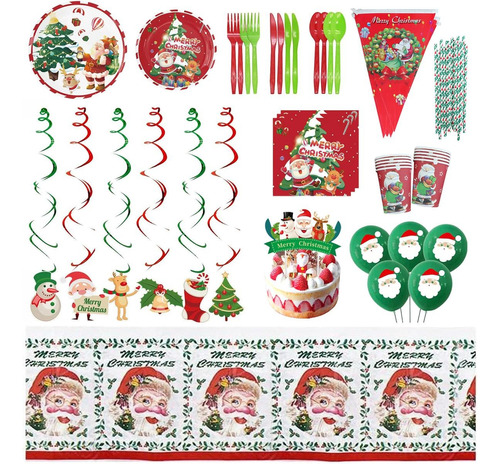 Kit De Vajilla Navideño Platos, Mxdxa-001, 1 Kit Navideño, P