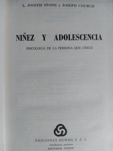 Niñez Y Adolescencia: L. J. Stone/ J. Church 