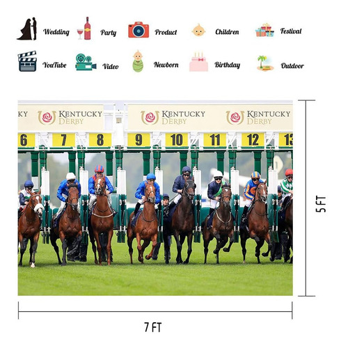 The Kentucky Derby Zyvv0958 - Fondo De Carrera De Caballos P
