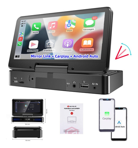Estéreo 1din Hd Táctil Bluetooth Mirrorlink De 7 Pulgadas Con Cámara