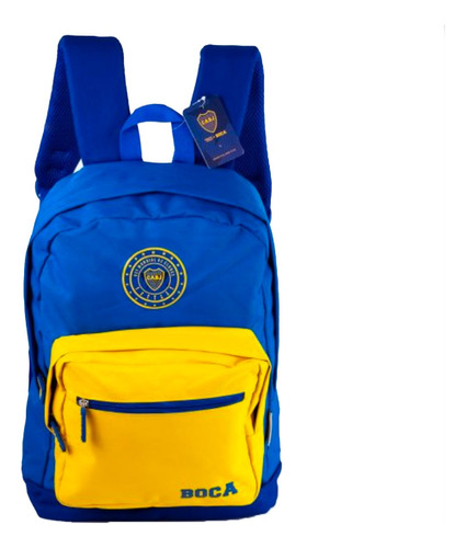 Mochila Boca Juniors Con Licencia Oficial 17,5 Pulgadas