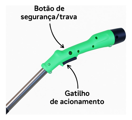 Aparador Roçadeira Cortador De Grama Elétrico Com 2 Baterias