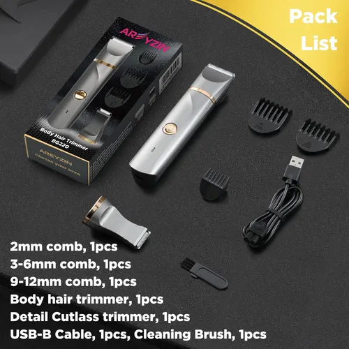 Cortadora De Pelo Corporal Para Hombres, Afeitadora Elctrica
