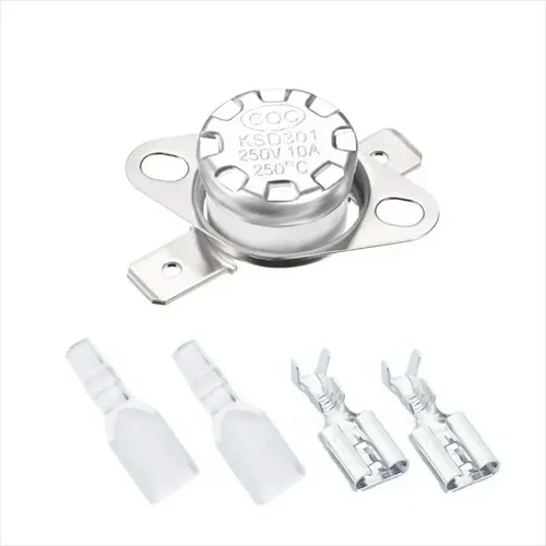 Thermostat KSD301 250V 10A 190°C – Interrupteur Thermique à Réinitialisation Automatique (3 Pièces)