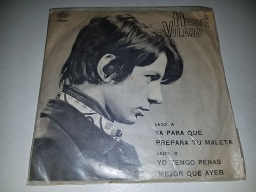 Lp Vinilo Disco Acetato Single Herve Vilard Yo Tengo Penas