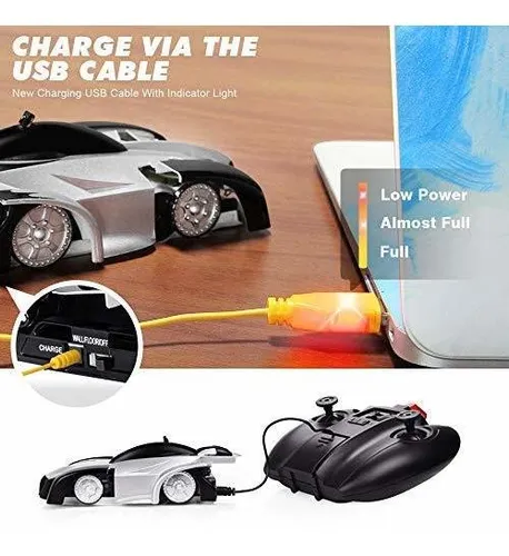 Carro Control Remoto Recargable Gira 360 Trepa Paredes