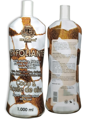 Exfolíante Coco Aceiteoliva Anticelulíti - mL a $26