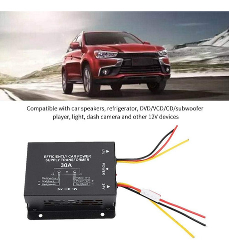Convertidor De Potencia Automotriz 30a Buck Inverter 24va 12