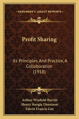 Libro Profit Sharing: Its Principles And Practice, A Coll...