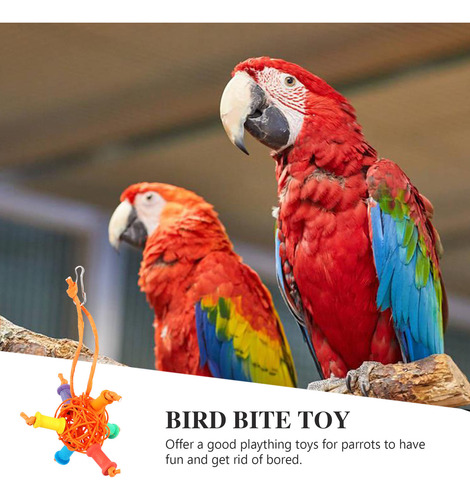 1 Juego De Juguetes Para Masticar Loros, Jaula De Pájaros, P