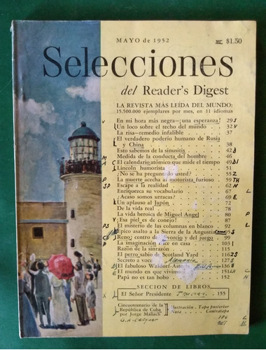 Revista Selecciones Del Readers Digest Mayo De 1952