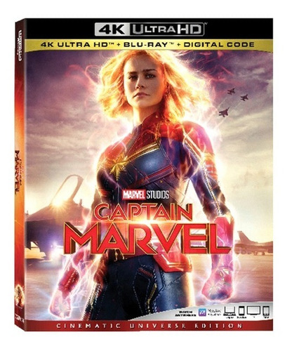 Captain Marvel 4k Ultra Hd + Blu-ray + Digital Code