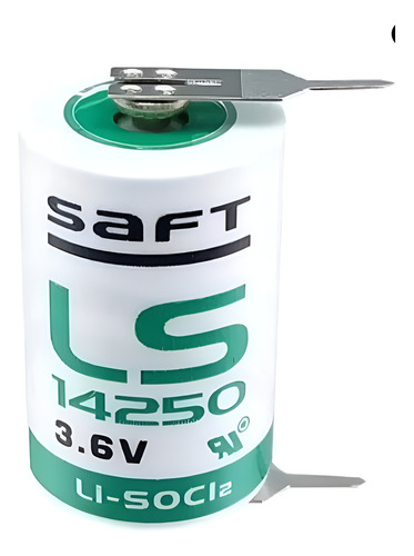 Celda Tipo Saft Ls 14250 3.6v Con Pines Para Soldar