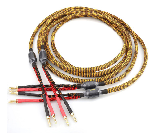 Tertullus Ofc - Cable De Altavoz Hifi (4 Enchufes Banana - 4