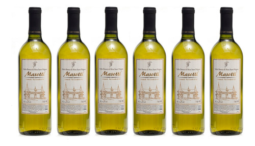 Vinho Branco Suave Niágara Masotti 750ml Kit 6 Unid